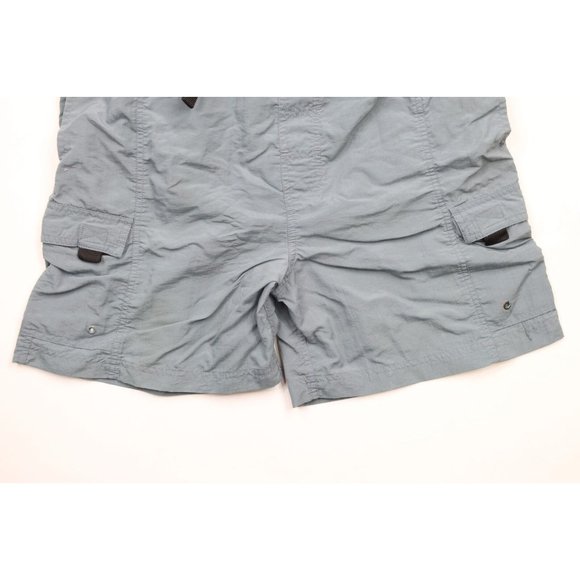 Vintage 90s Streetwear Mens Small Faded Belted Lined Above Knee Cargo Shorts - Picture 3 of 12